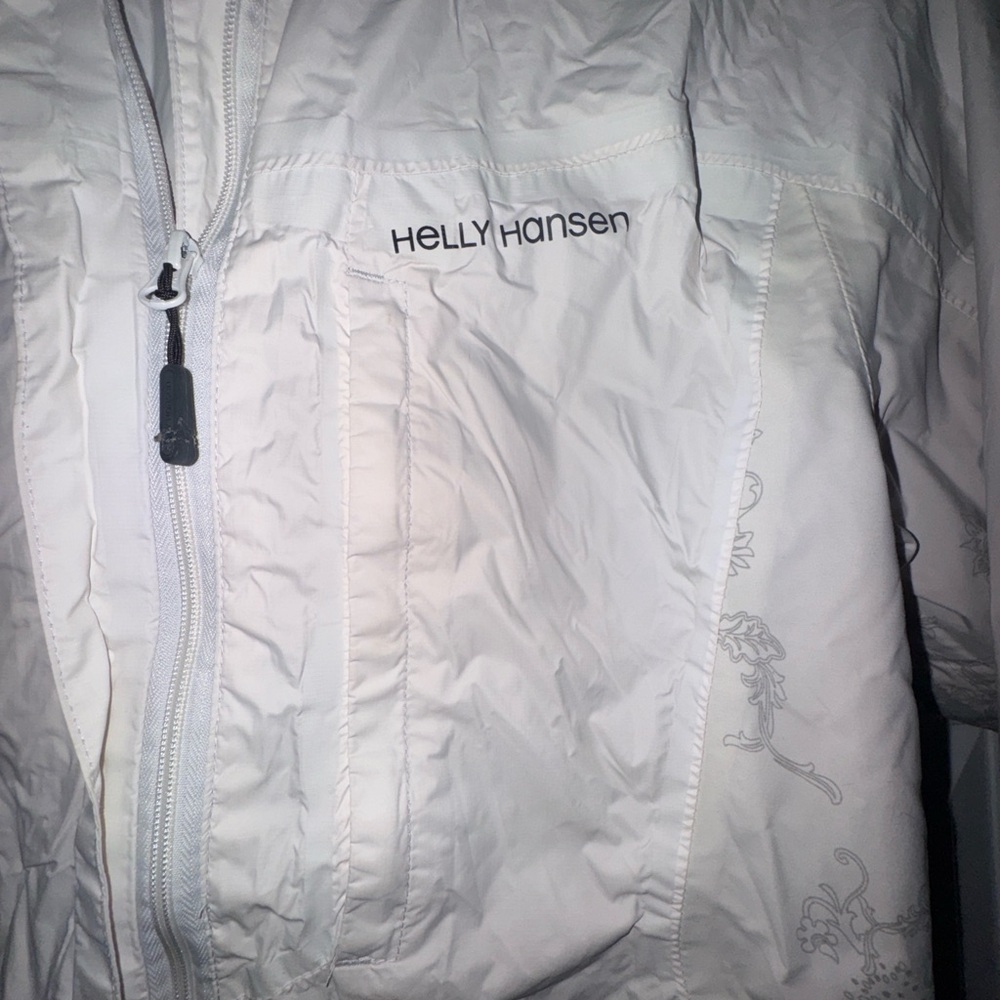 Helly Hansen White Utility Jacket Lightweight Weather Protection - Picture 2 of 8